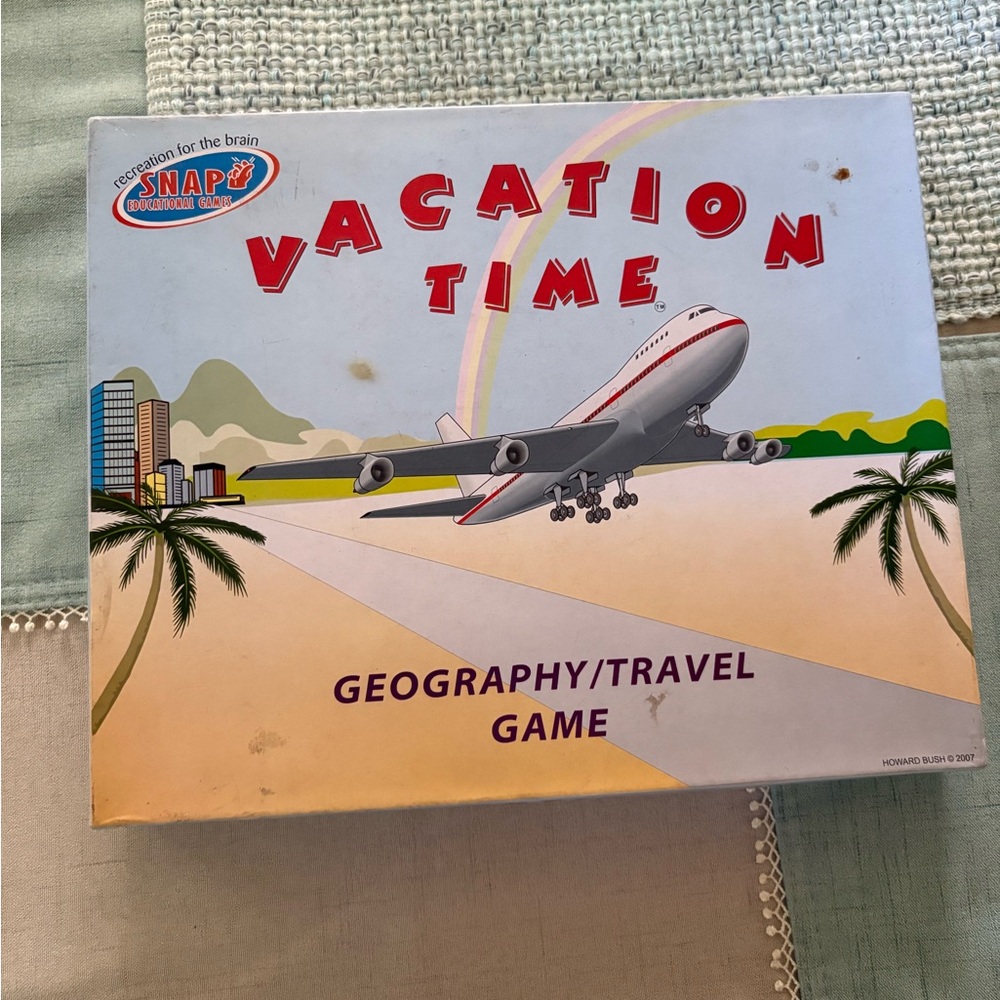 Snap Vacation Time Geography and Travel Board Game